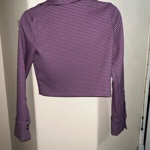 Zara pink crop shirt